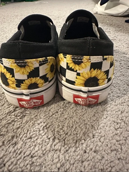 Vans Checkerboard Sunflower Slip-On - Yellow/Black/White - Picture 3 of 6